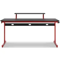 Lynxtyn Home Office Desk in Red/Black by Ashley Furniture