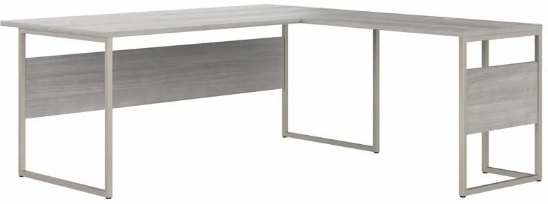 Steinbeck L-Shaped Desk in Platinum Gray by Bush Industries