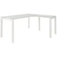 Aster L-Desk in White by Ashley Furniture