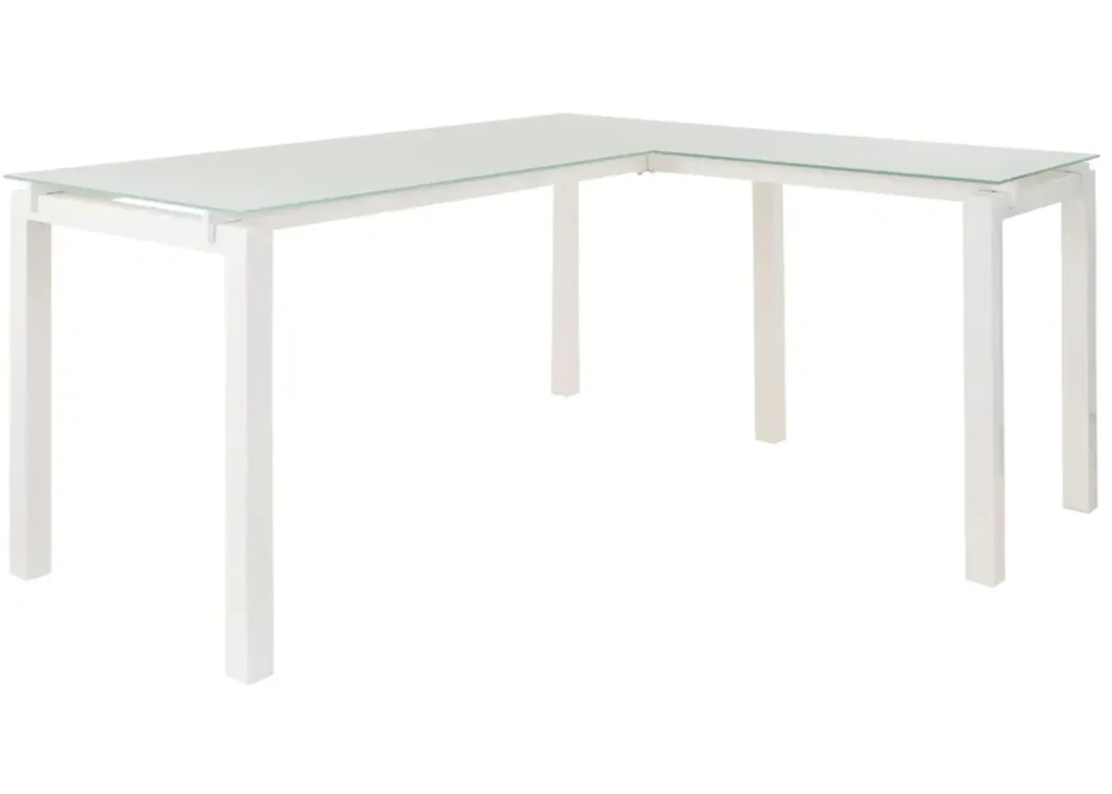 Aster L-Desk in White by Ashley Furniture