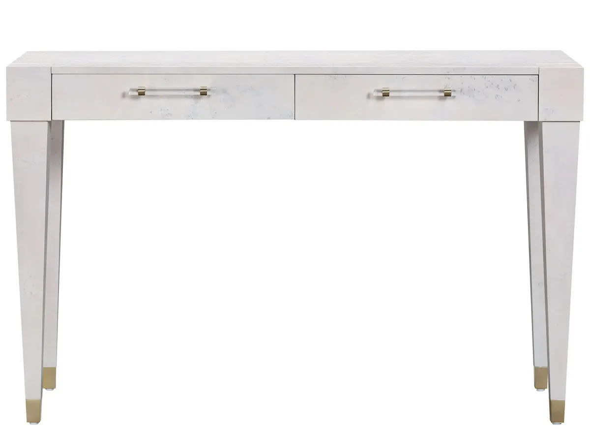 Brandyss Burl Work Desk in White by Tov Furniture