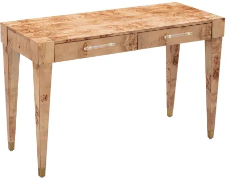 Brandyss Burl Work Desk in Natural by Tov Furniture