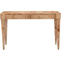 Brandyss Burl Work Desk in Natural by Tov Furniture