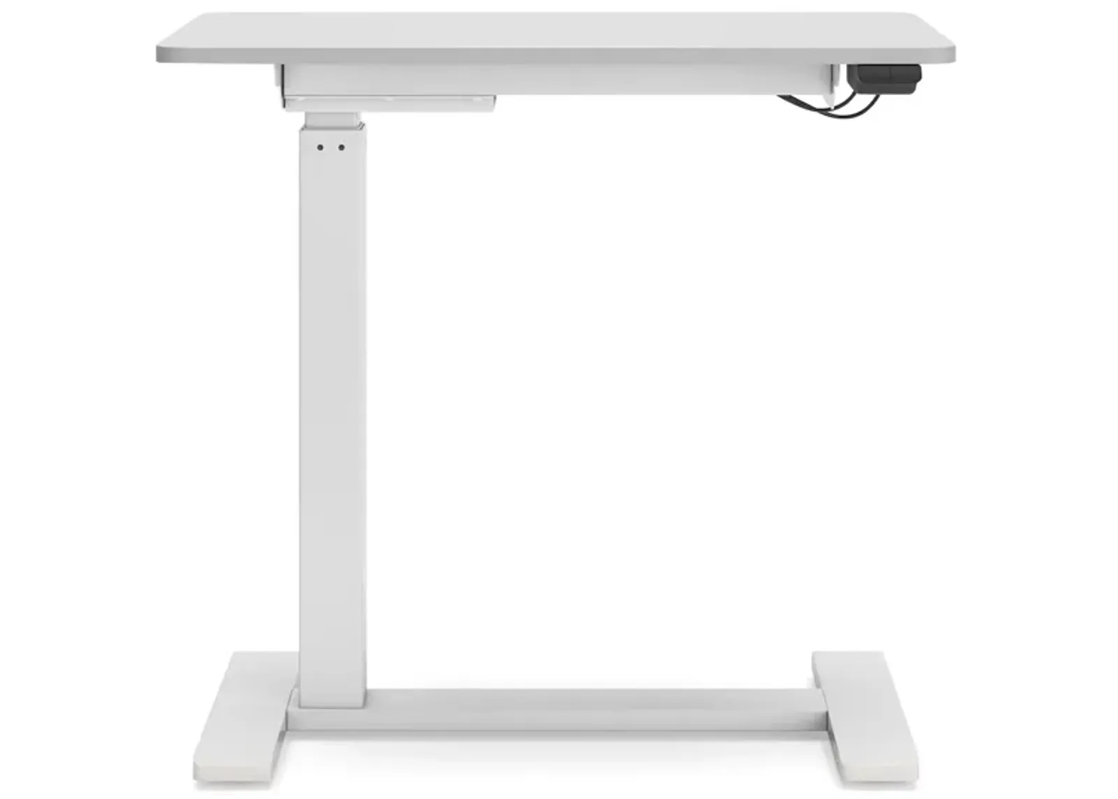 Littleton Adjustable Home Office Side Desk in Taupe/White by Ashley Express