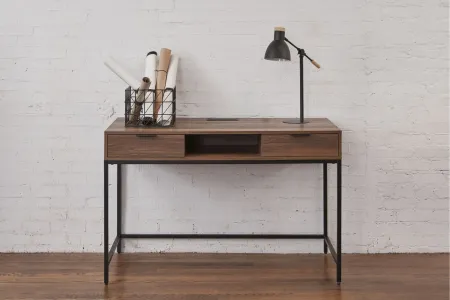 Sierra Writing Desk in Walnut by Unique Furniture