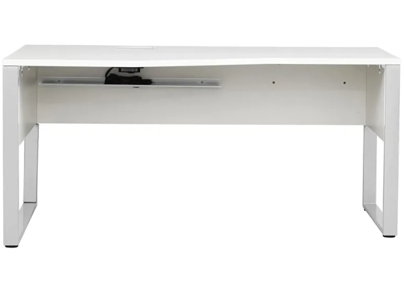 Kalmar Angular Desk in White by Unique Furniture