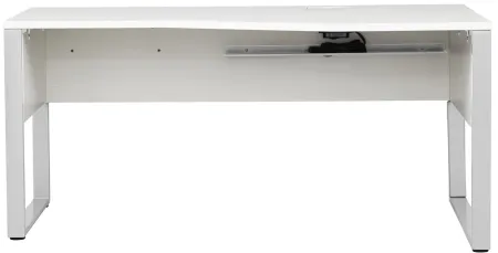 Kalmar Angular Desk in White by Unique Furniture