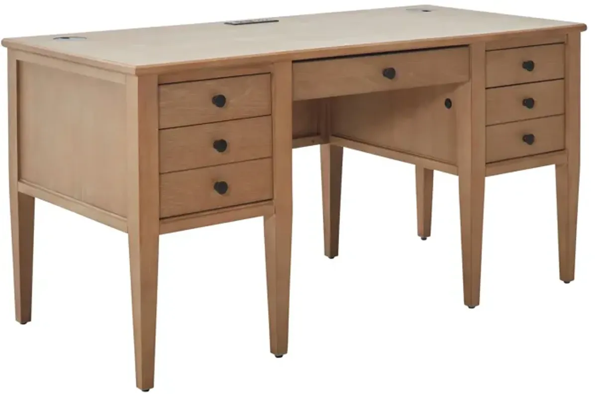 Memphis Half Pedestal Desk