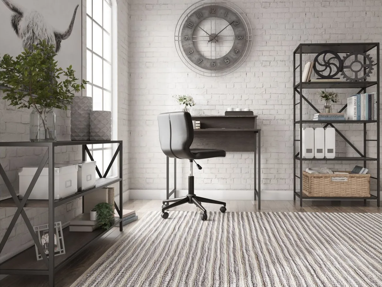 Freedan Writing Desk in Gray/Brown by Ashley Express