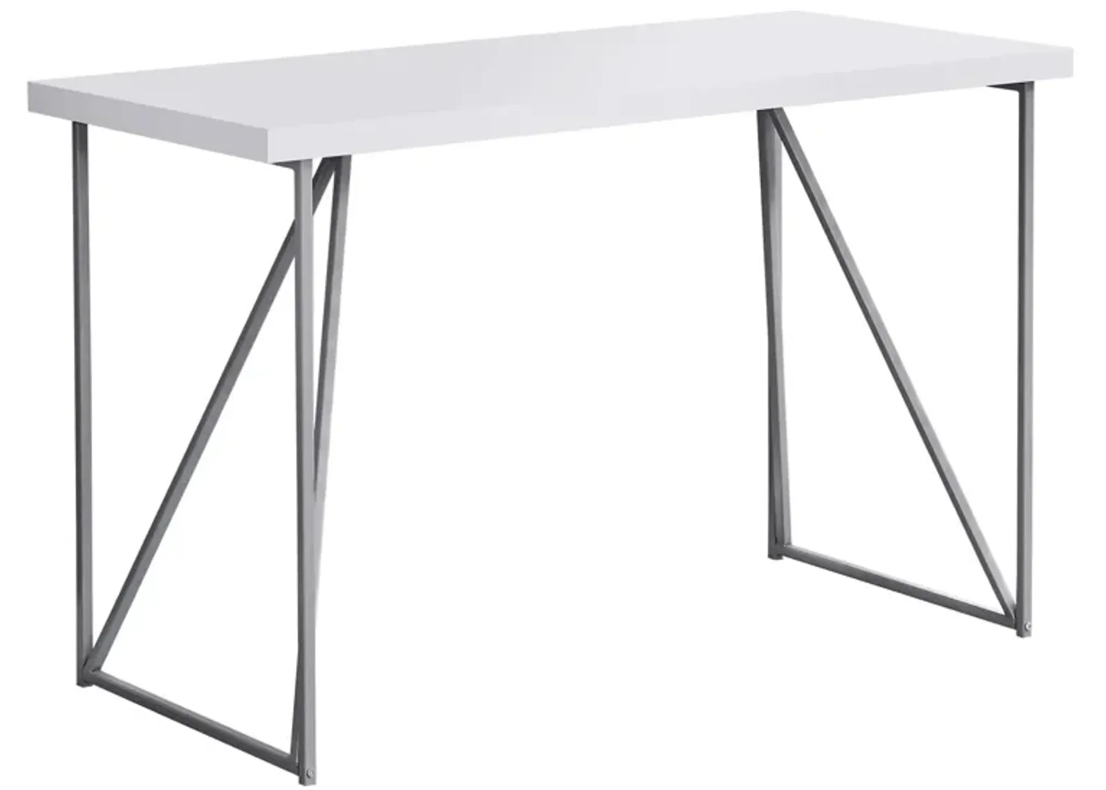 Hugh Computer Desk in White by Monarch Specialties