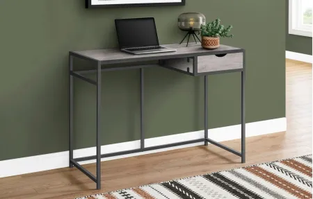 Ottilie Computer Desk in Gray by Monarch Specialties