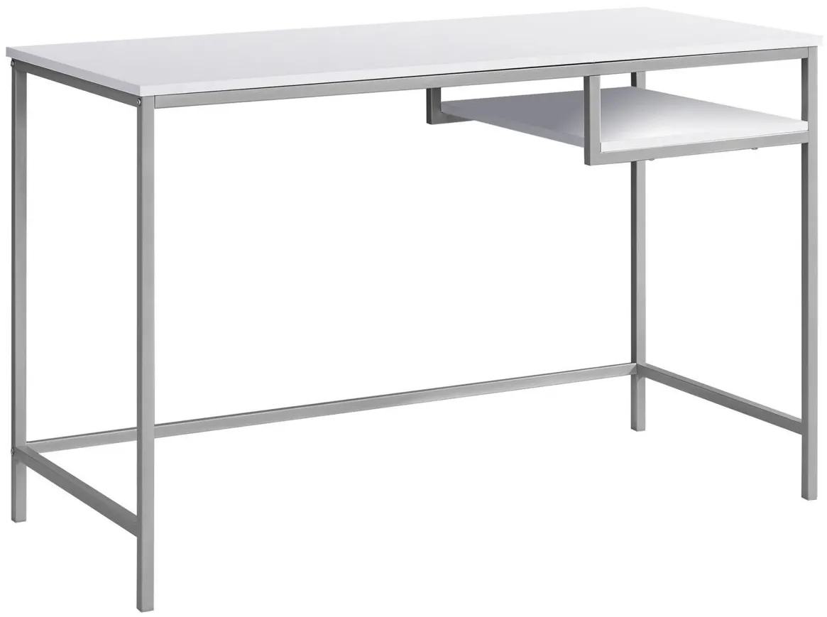 Rayne Computer Desk in White by Monarch Specialties