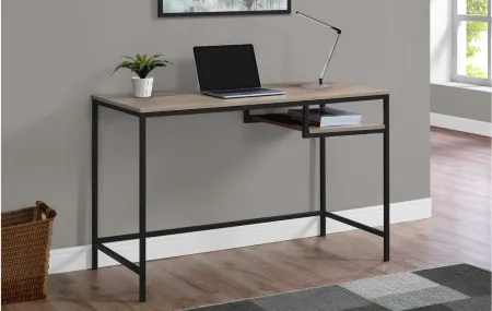 Rayne Computer Desk in Dark Taupe by Monarch Specialties