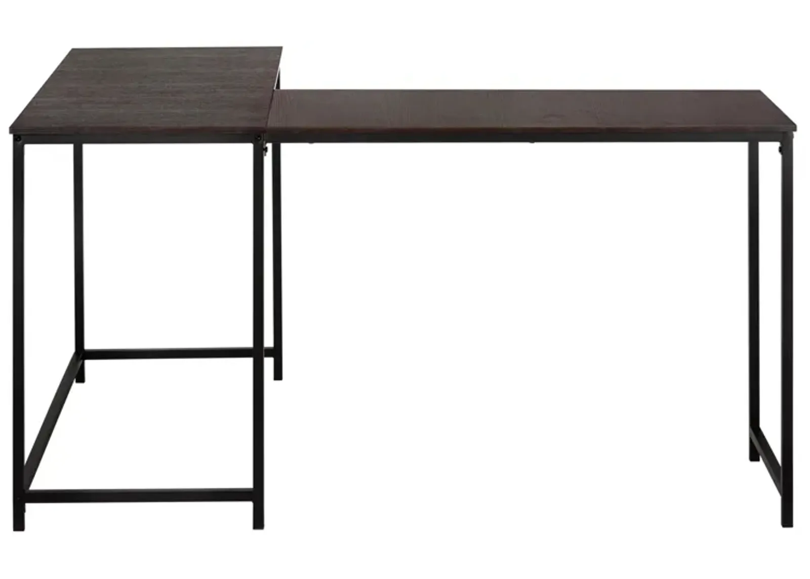 Wylie L-Shaped Computer Desk in Espresso by Monarch Specialties