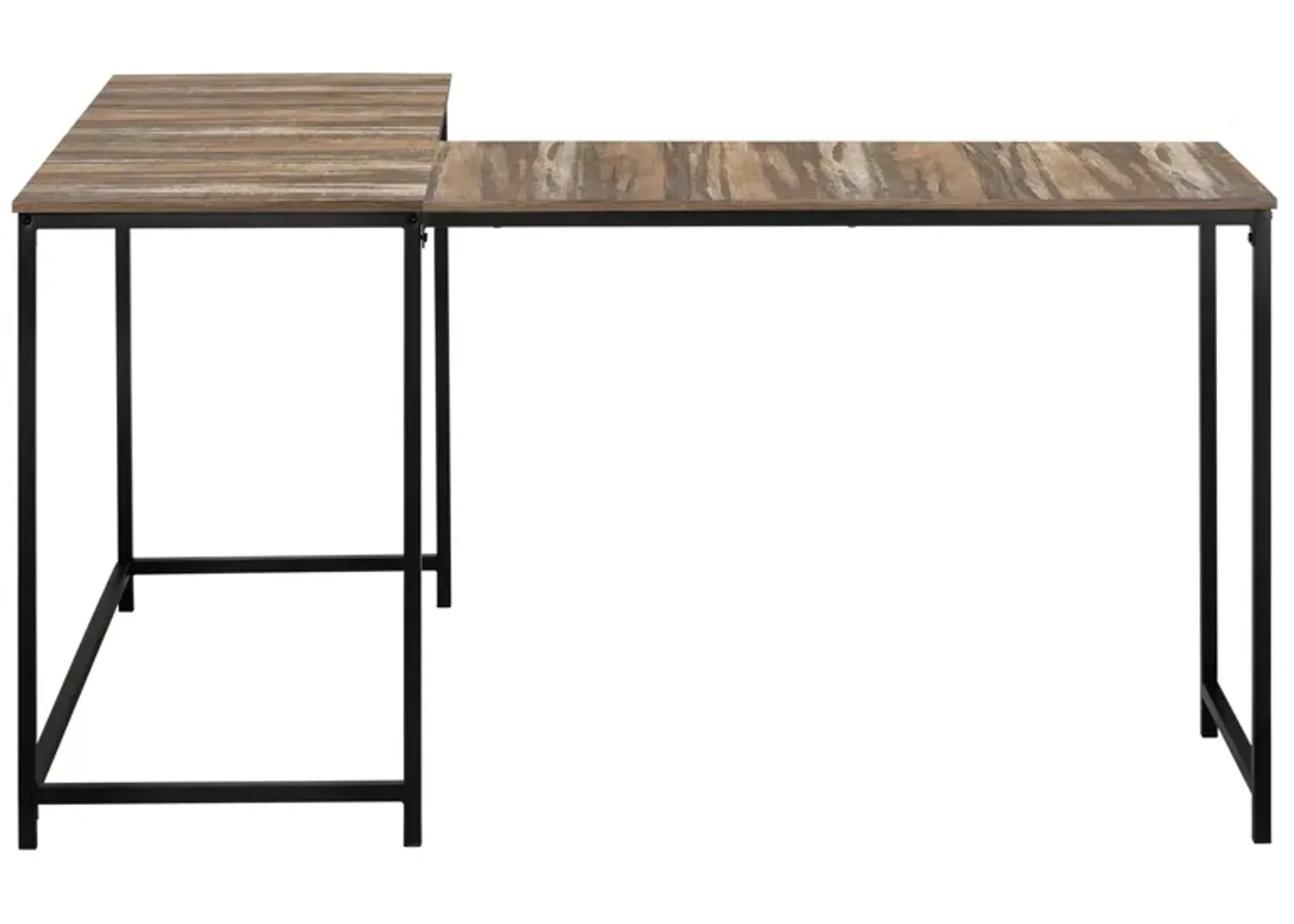 Wylie L-Shaped Computer Desk in Brown by Monarch Specialties