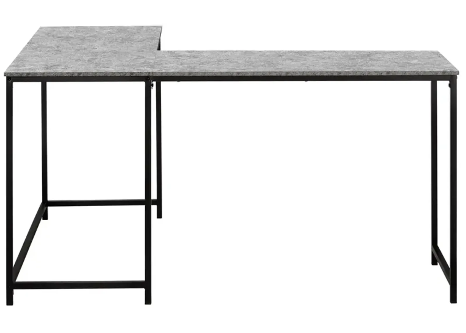 Wylie L-Shaped Computer Desk in Gray by Monarch Specialties