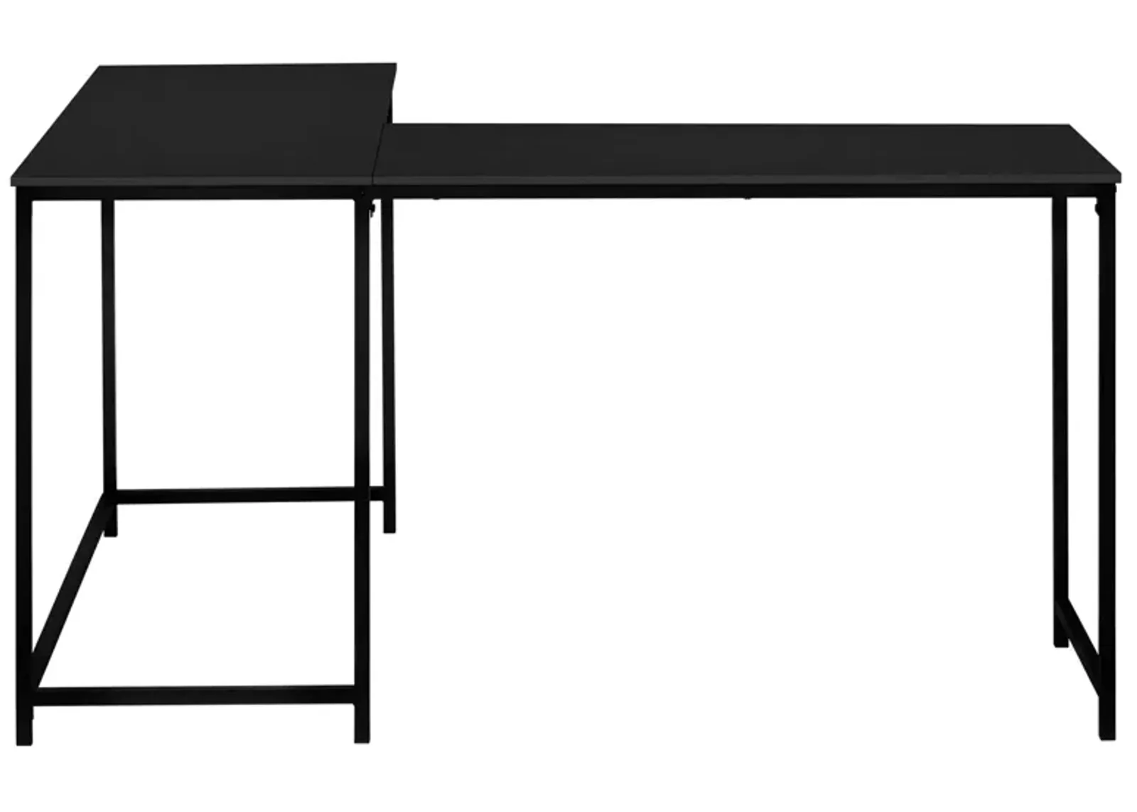 Wylie L-Shaped Computer Desk in Black by Monarch Specialties