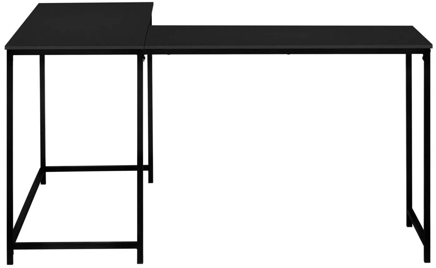 Wylie L-Shaped Computer Desk in Black by Monarch Specialties