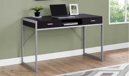 Zadie Computer Desk in Espresso by Monarch Specialties