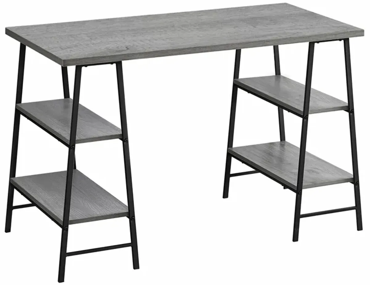 Algernon Computer Desk in Gray by Monarch Specialties