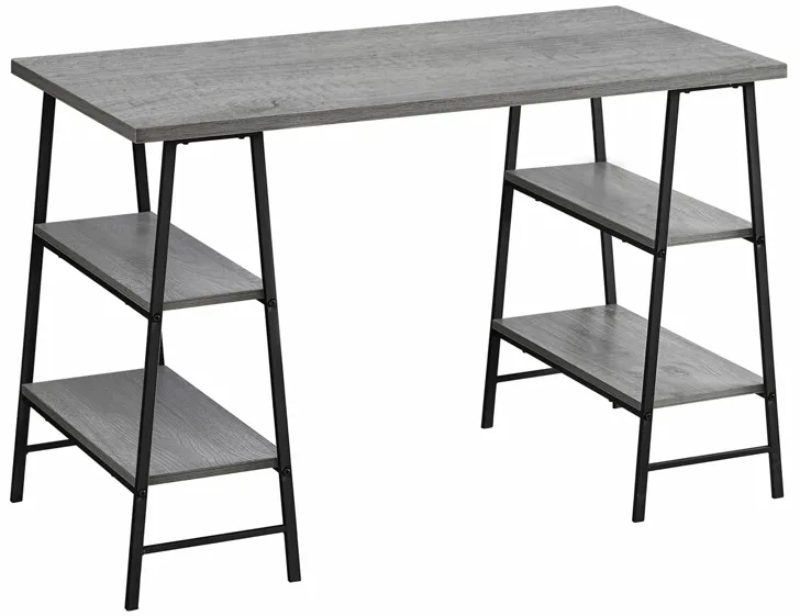 Algernon Computer Desk in Gray by Monarch Specialties