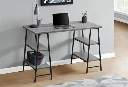 Algernon Computer Desk in Gray by Monarch Specialties