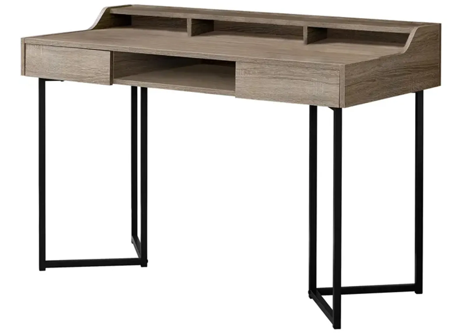 Amos Computer Desk in Dark Taupe by Monarch Specialties