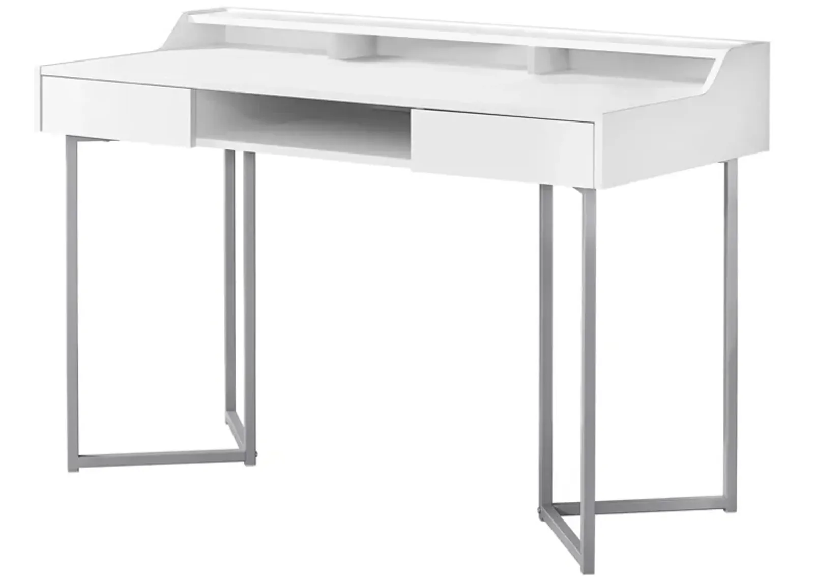 Amos Computer Desk in White by Monarch Specialties