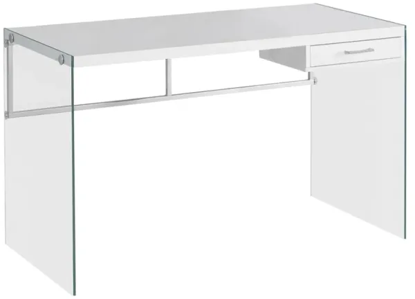 Barnabus Computer Desk with Glass Panels