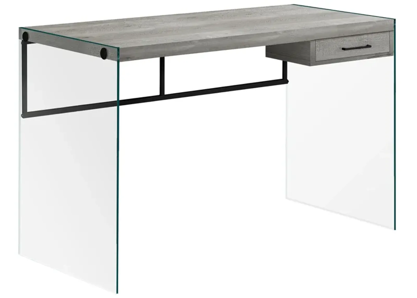 Barnabus Computer Desk with Glass Panels