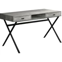 Bartholomew Computer Desk in Gray by Monarch Specialties