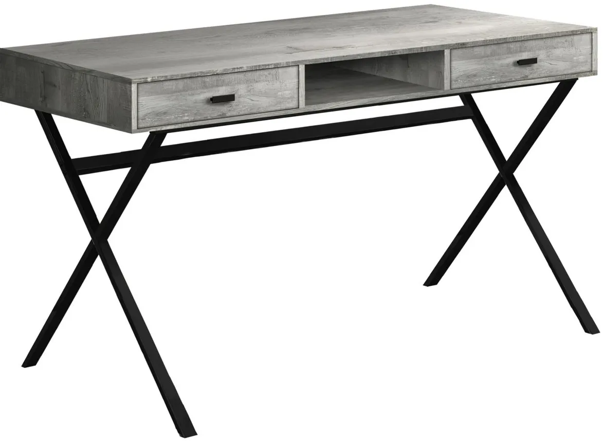 Bartholomew Computer Desk in Gray by Monarch Specialties