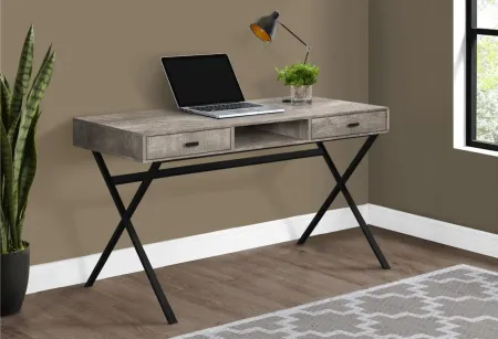 Bartholomew Computer Desk in Taupe by Monarch Specialties