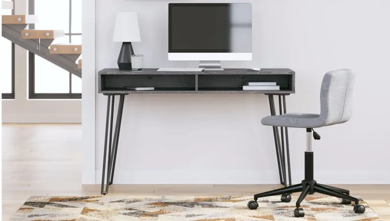 Strumford Home Desk in Charcoal/Black by Ashley Express