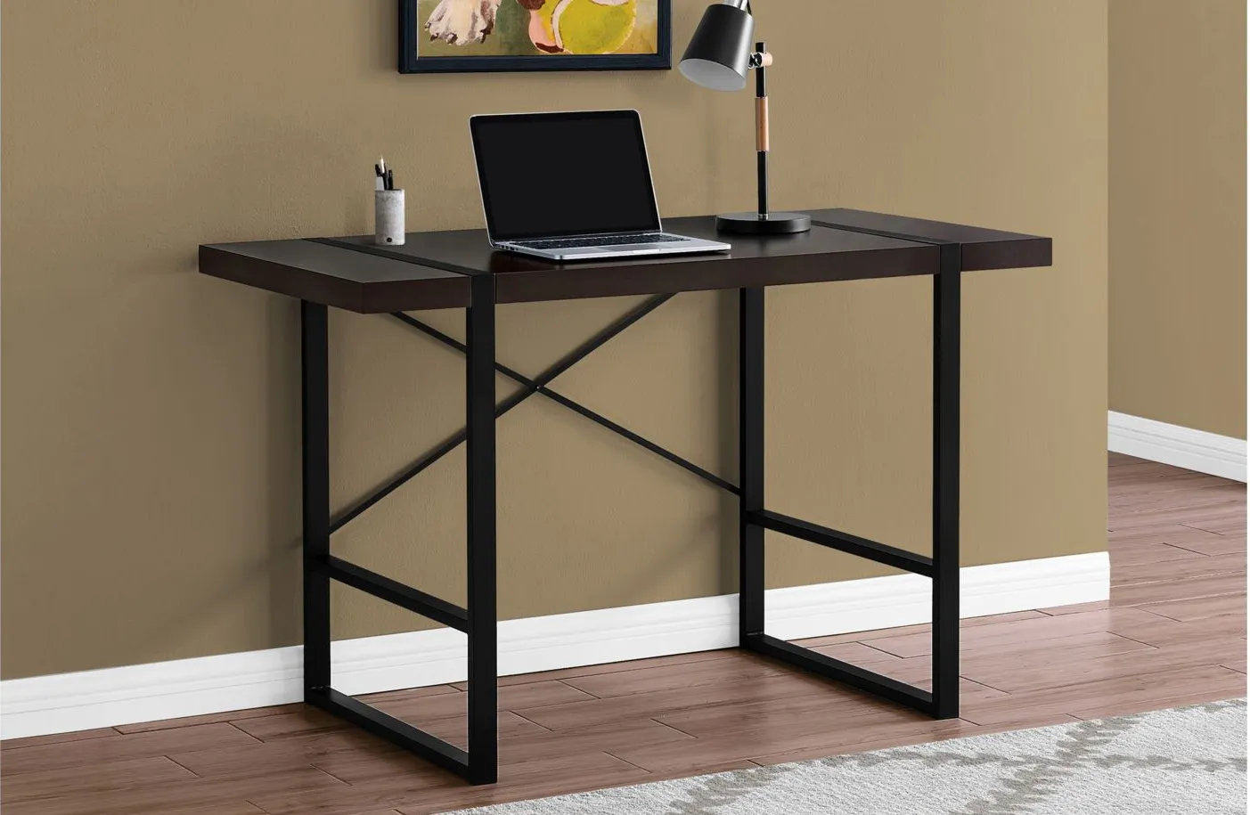 Ronan Computer Desk in Espresso by Monarch Specialties