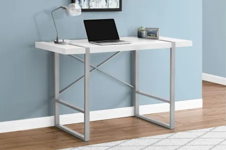 Ronan Computer Desk in White by Monarch Specialties