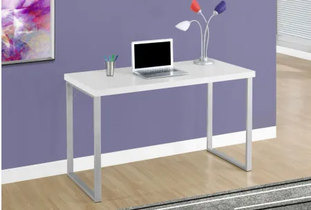 Bertram Computer Desk in White by Monarch Specialties