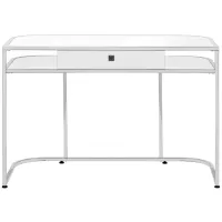 Emil Computer Desk in White by Monarch Specialties