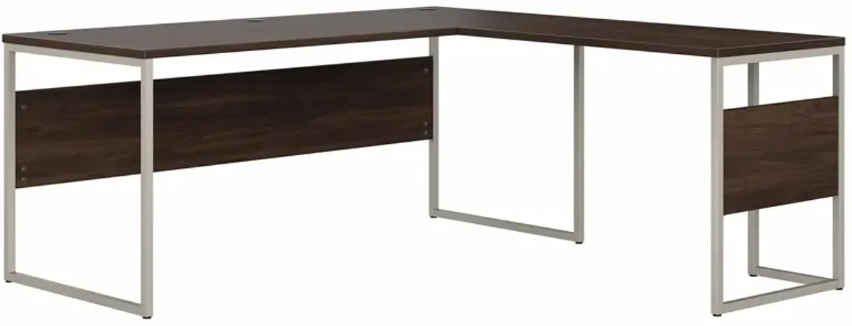 Steinbeck L-Shaped Computer Desk in Black Walnut by Bush Industries