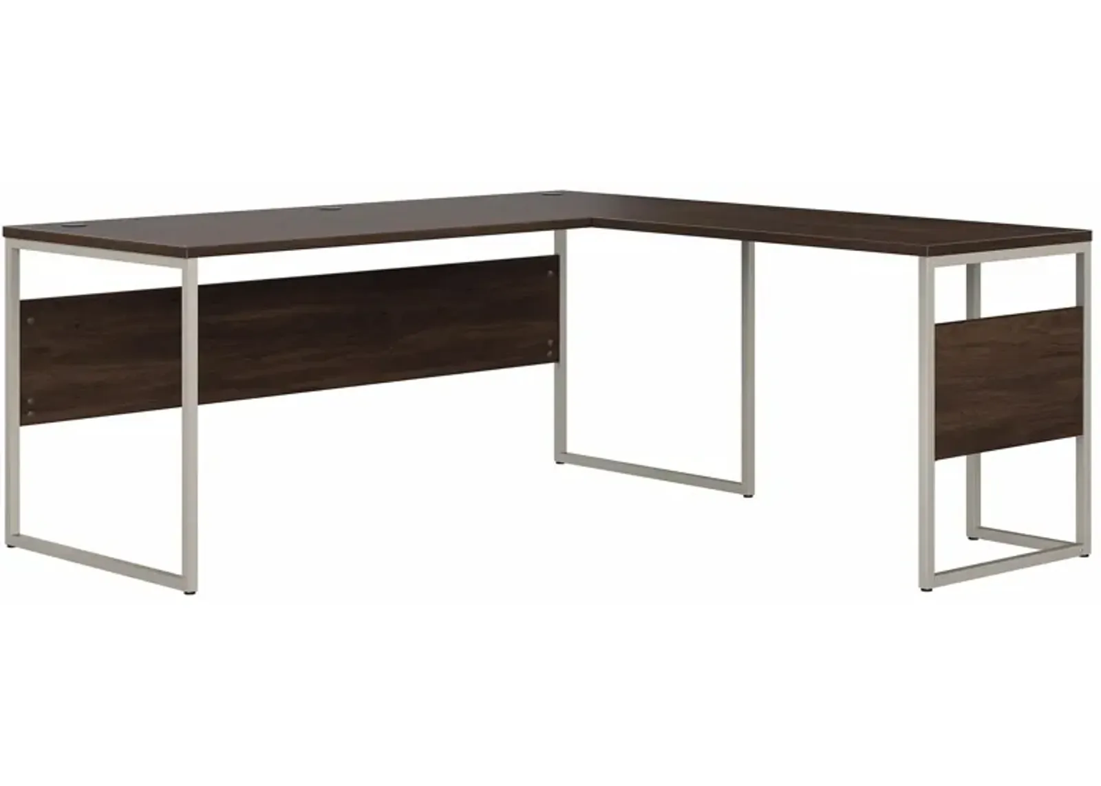 Steinbeck L-Shaped Computer Desk in Black Walnut by Bush Industries