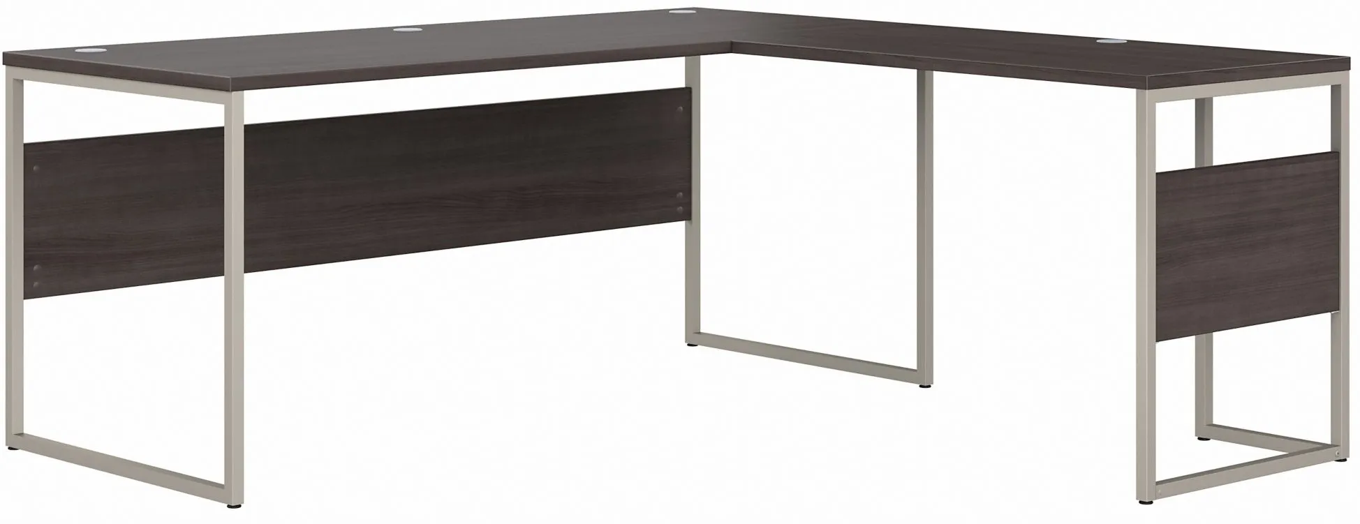 Steinbeck L-Shaped Computer Desk in Storm Gray by Bush Industries
