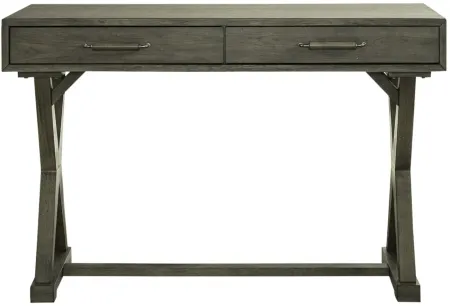 Crescent Creek Writing Desk in Weathered Gray w/ Distressing by Liberty Furniture