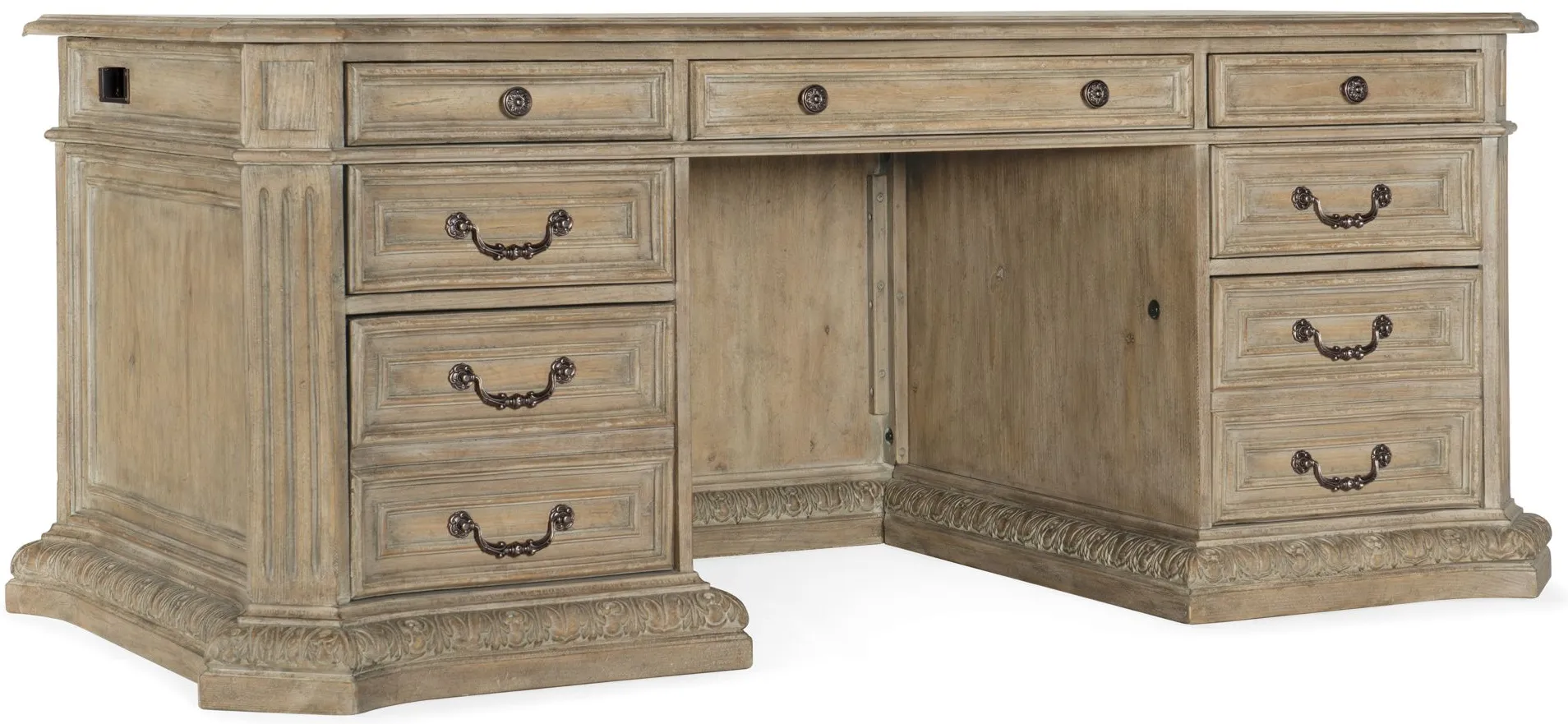Castella Executive Desk in Antique Slate by Hooker Furniture