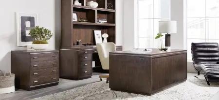 House Blend Executive Desk in Dark Roast by Hooker Furniture