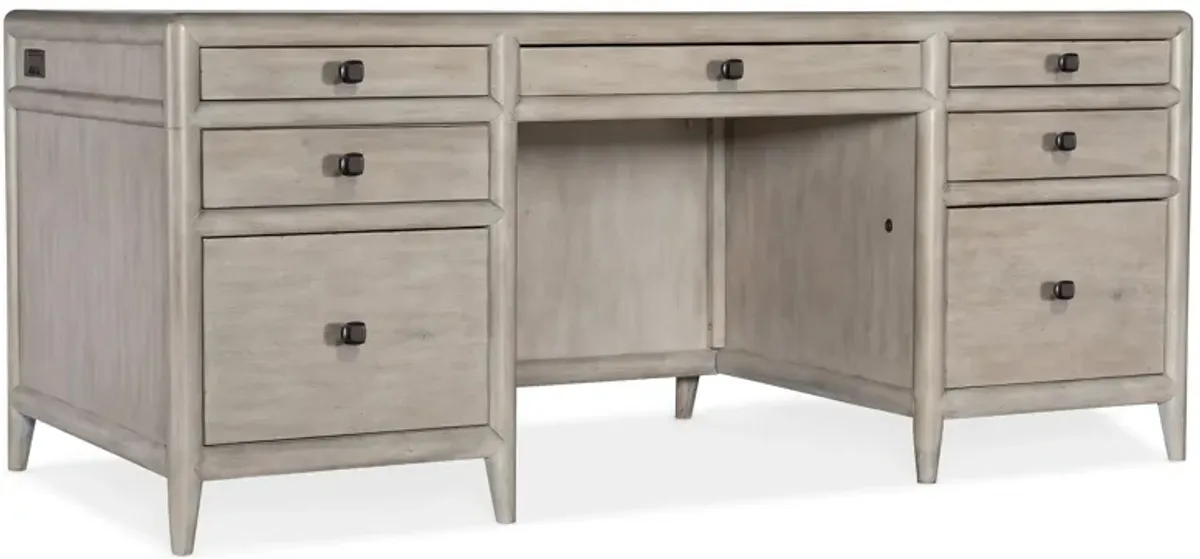 Burnham Executive Desk in Grey Mink by Hooker Furniture