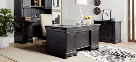 Bristowe Executive Desk in Tuxedo by Hooker Furniture