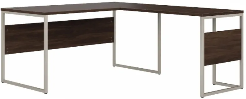 Steinbeck L-Shaped Writing Desk in Black Walnut by Bush Industries