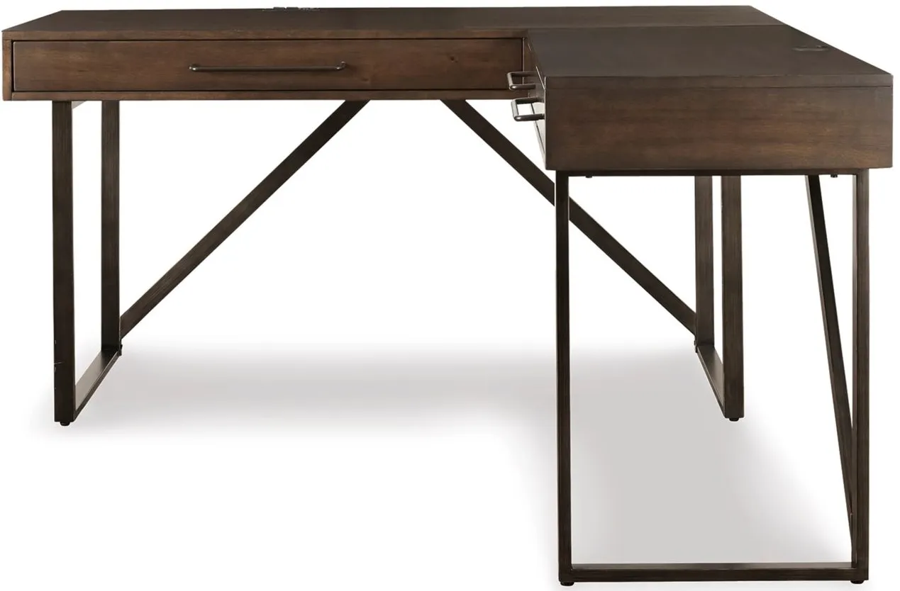 Paddon 2-pc. Office Desk in Brown by Ashley Furniture