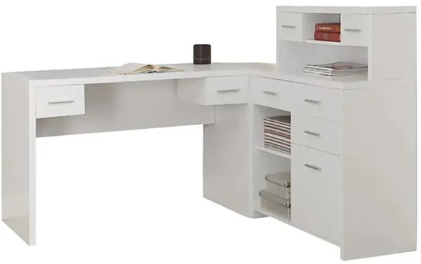 Caressa L-Shaped Computer Desk