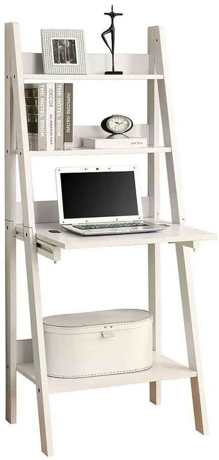 Leyna Computer Desk in White by Monarch Specialties